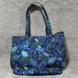 Ricardo Elite Blue Paisley Travel Tote Carry On Overnight Bag Lightweight